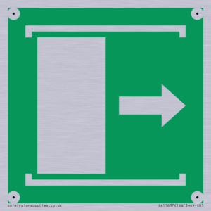 E033 safe condition door slides right to open